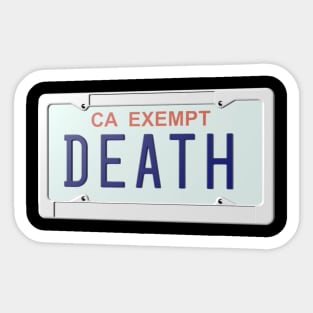 Government Plate Sticker